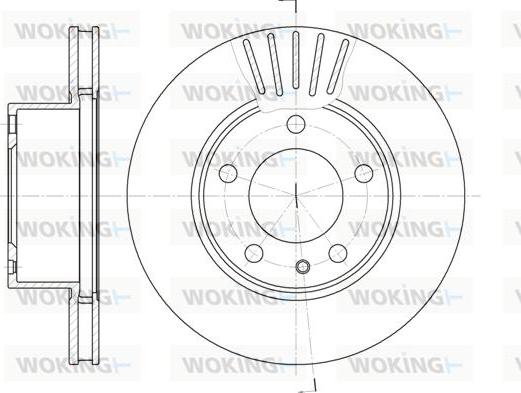 Woking D6357.10 - Гальмівний диск autozip.com.ua