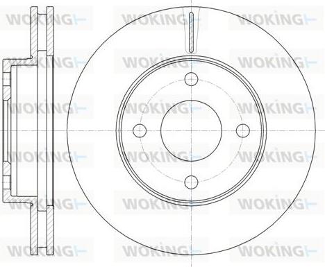 Woking D6365.10 - Гальмівний диск autozip.com.ua