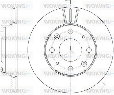 Woking D6368.10 - Гальмівний диск autozip.com.ua