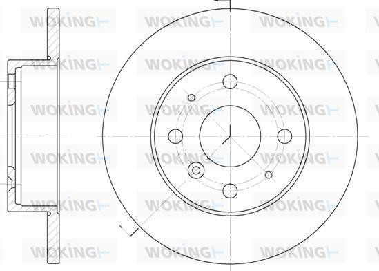 Woking D6363.00 - Гальмівний диск autozip.com.ua