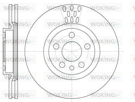 Woking D6305.11 - Гальмівний диск autozip.com.ua