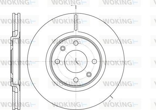 Woking D6306.10 - Гальмівний диск autozip.com.ua