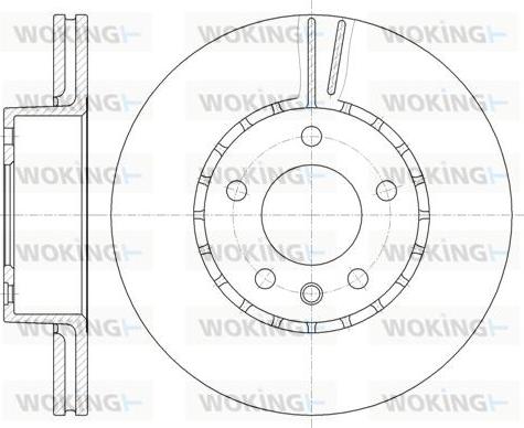 Woking D6300.10 - Гальмівний диск autozip.com.ua