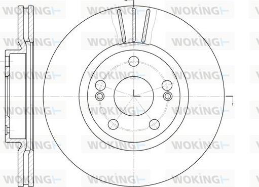 Woking D6301.10 - Гальмівний диск autozip.com.ua