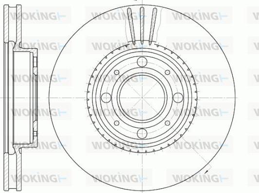 Woking D6303.10 - Гальмівний диск autozip.com.ua