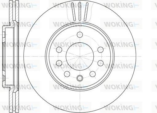 Woking D6319.10 - Гальмівний диск autozip.com.ua