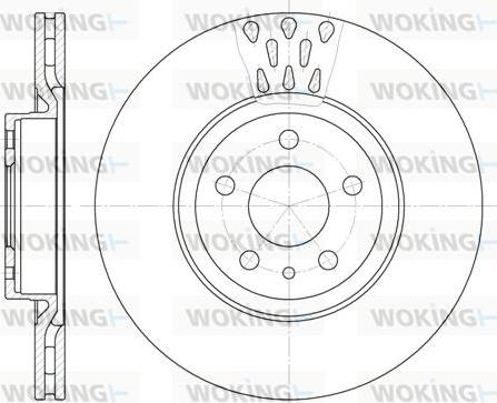 Woking D6316.10 - Гальмівний диск autozip.com.ua