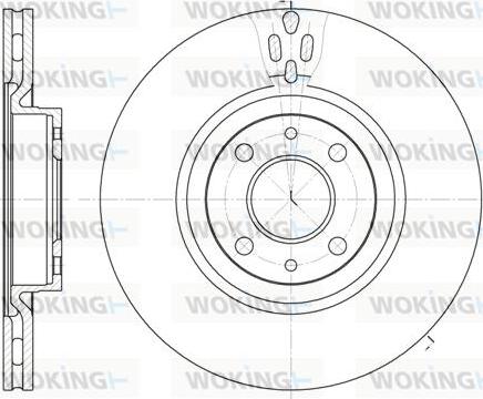 Woking D6316.11 - Гальмівний диск autozip.com.ua