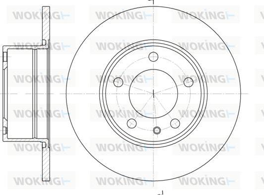 Woking D6312.00 - Гальмівний диск autozip.com.ua