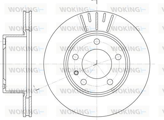 Woking D6317.10 - Гальмівний диск autozip.com.ua