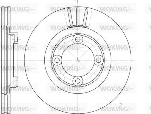 Woking D6385.10 - Гальмівний диск autozip.com.ua