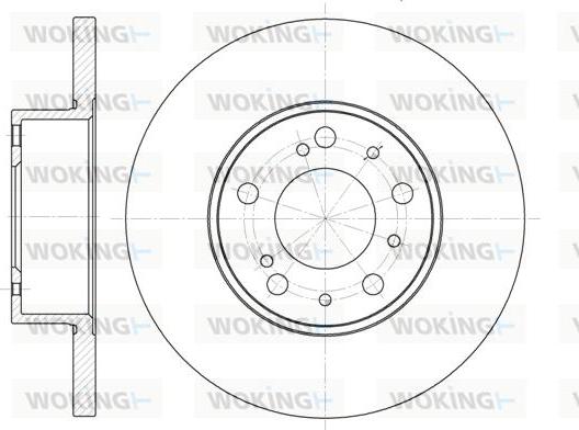 Woking D6334.00 - Гальмівний диск autozip.com.ua