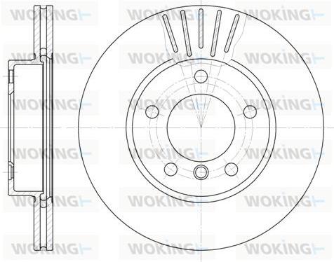 Woking D6324.10 - Гальмівний диск autozip.com.ua