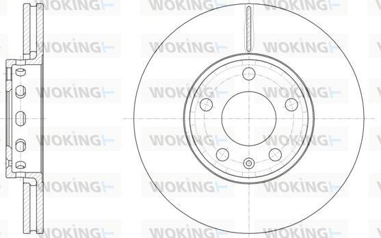 Woking D6328.10 - Гальмівний диск autozip.com.ua