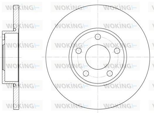 Woking D6327.00 - Гальмівний диск autozip.com.ua