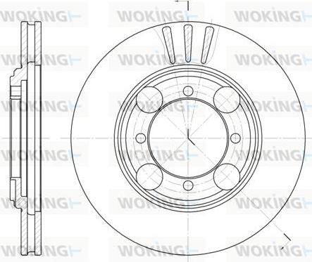 Woking D6375.10 - Гальмівний диск autozip.com.ua