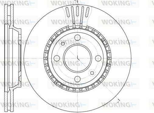 Woking D6299.10 - Гальмівний диск autozip.com.ua