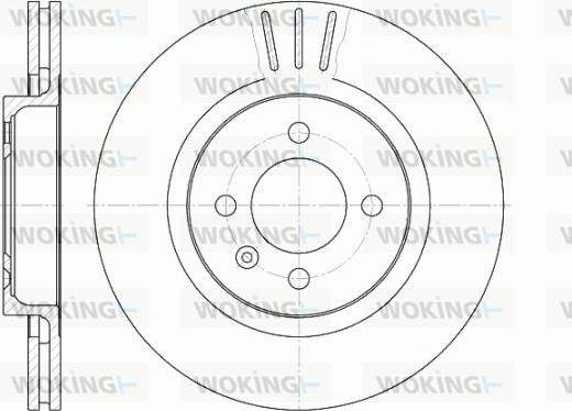 Woking D6294.10 - Гальмівний диск autozip.com.ua