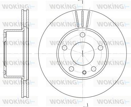 Woking D6298.10 - Гальмівний диск autozip.com.ua