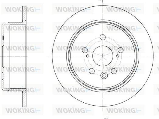 Woking D6245.00 - Гальмівний диск autozip.com.ua