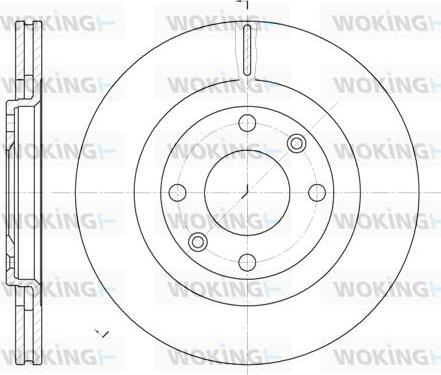 Woking D6240.10 - Гальмівний диск autozip.com.ua