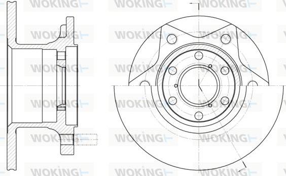 Woking D6242.00 - Гальмівний диск autozip.com.ua