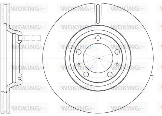 Woking D6247.10 - Гальмівний диск autozip.com.ua