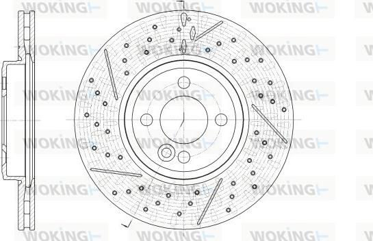 Woking D62543.10 - Гальмівний диск autozip.com.ua