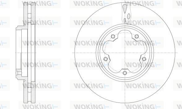 Woking D62547.10 - Гальмівний диск autozip.com.ua