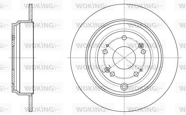 Woking D62515.00 - Гальмівний диск autozip.com.ua