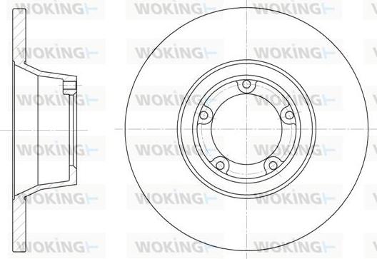 Woking D6253.00 - Гальмівний диск autozip.com.ua