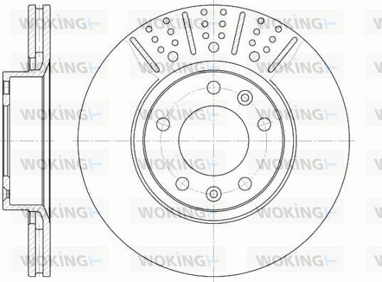 Woking D6265.10 - Гальмівний диск autozip.com.ua