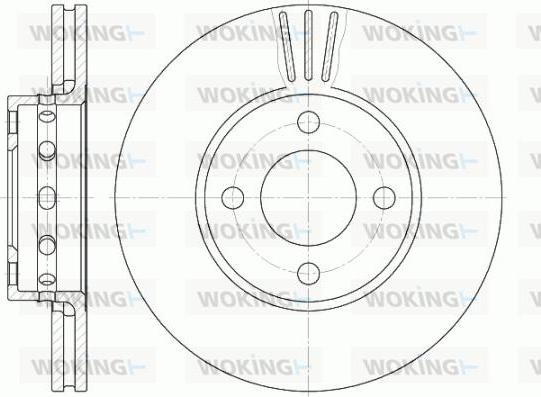 Woking D6267.10 - Гальмівний диск autozip.com.ua