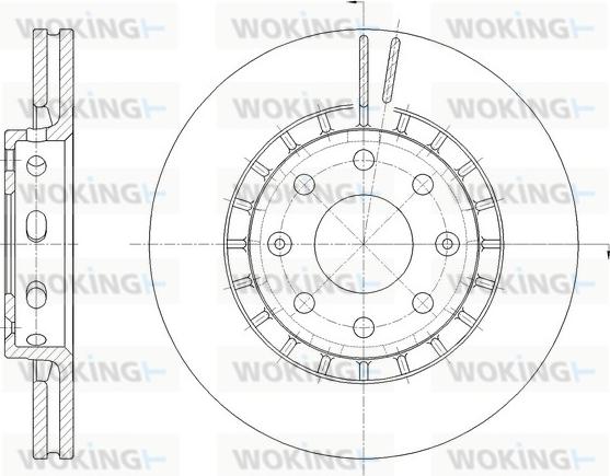 Woking D62090.10 - Гальмівний диск autozip.com.ua