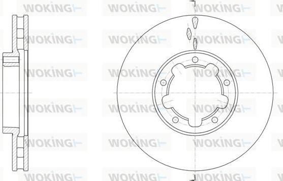Woking D62091.10 - Гальмівний диск autozip.com.ua