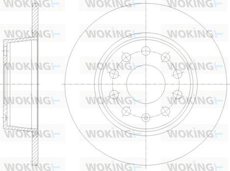 Woking D62098.00 - Гальмівний диск autozip.com.ua