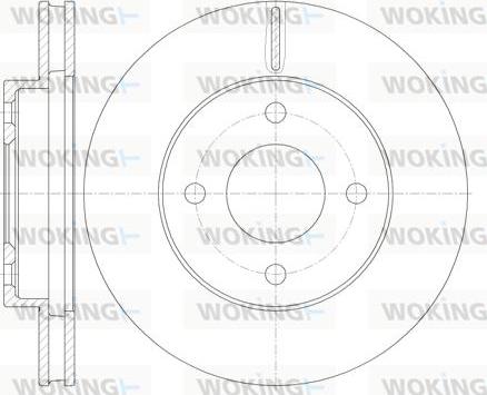 Woking D62060.10 - Гальмівний диск autozip.com.ua