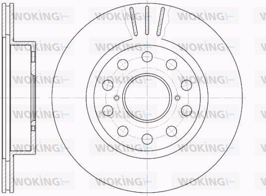 Woking D62005.10 - Гальмівний диск autozip.com.ua