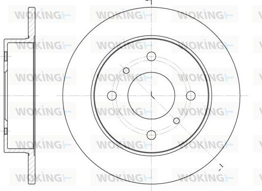 Woking D6200.00 - Гальмівний диск autozip.com.ua