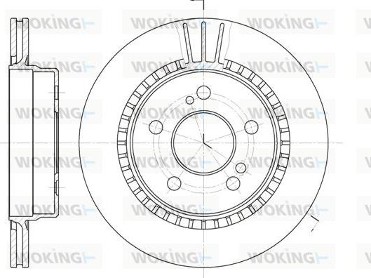 Woking D62036.10 - Гальмівний диск autozip.com.ua