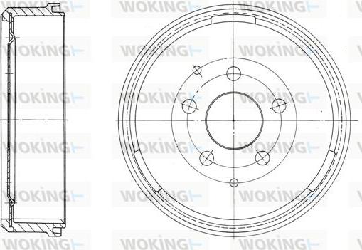 Woking D62030.00 - Гальмівний диск autozip.com.ua