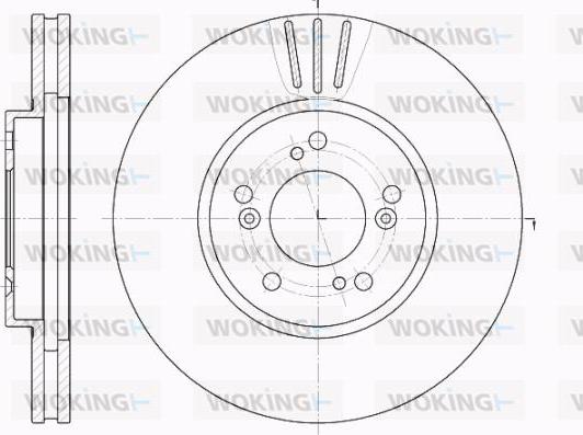 Woking D62031.10 - Гальмівний диск autozip.com.ua