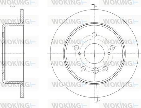 Woking D62033.00 - Гальмівний диск autozip.com.ua