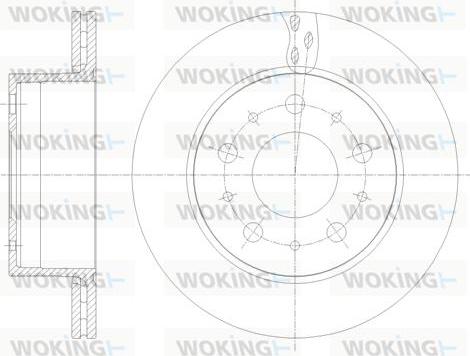 Woking D62109.10 - Гальмівний диск autozip.com.ua