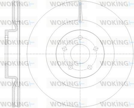 Woking D62114.10 - Гальмівний диск autozip.com.ua