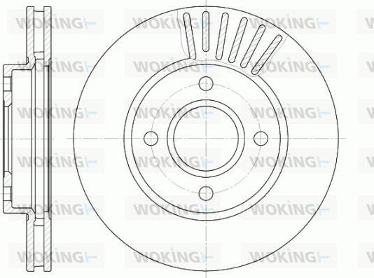 Woking D6211.10 - Гальмівний диск autozip.com.ua