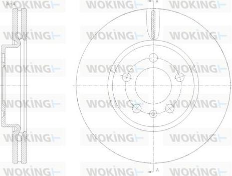 Woking D62118.10 - Гальмівний диск autozip.com.ua