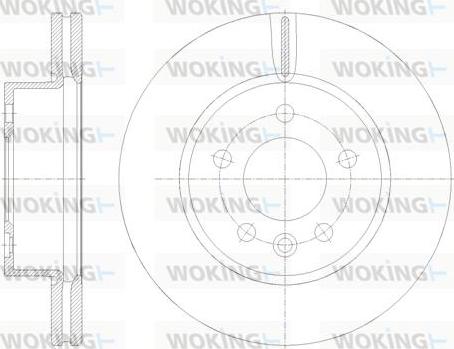 Woking D62117.10 - Гальмівний диск autozip.com.ua