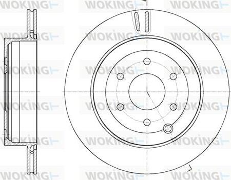 Woking D62135.10 - Гальмівний диск autozip.com.ua