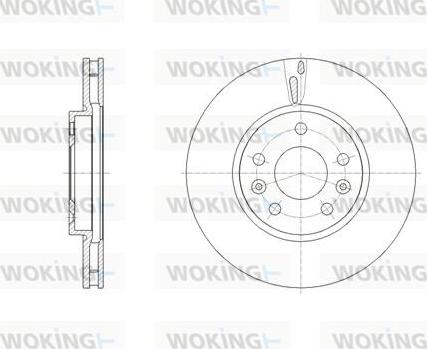 Woking D62130.10 - Гальмівний диск autozip.com.ua